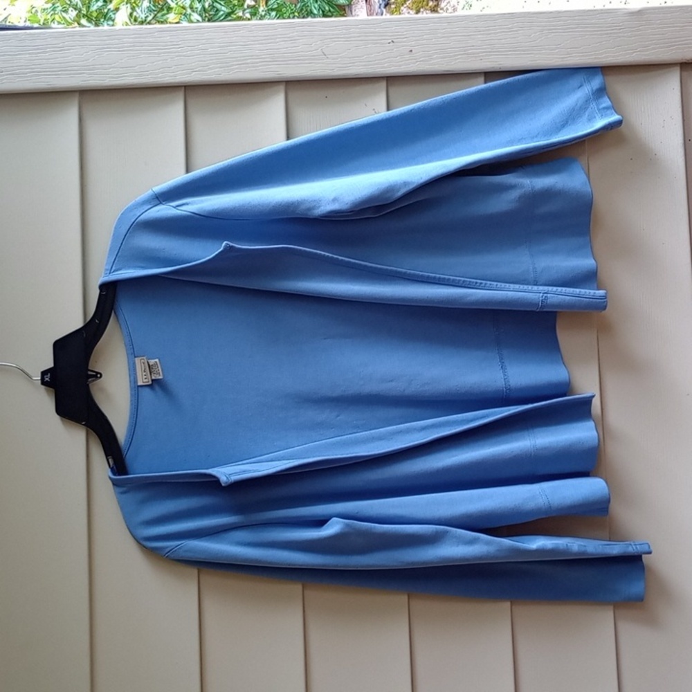 L.L. Bean Sky Blue‎ Open-Front Blazer
